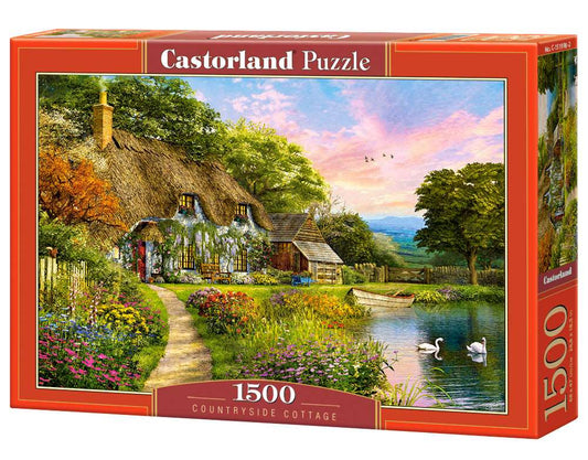 1500 Piece Jigsaw Puzzle, Countryside Cottage, Idyllic puzzle, Nostalgic view