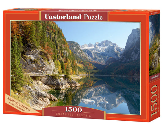 1500 Piece Jigsaw Puzzles, Gosausee, Austria, Idyllic puzzle, Mountain view