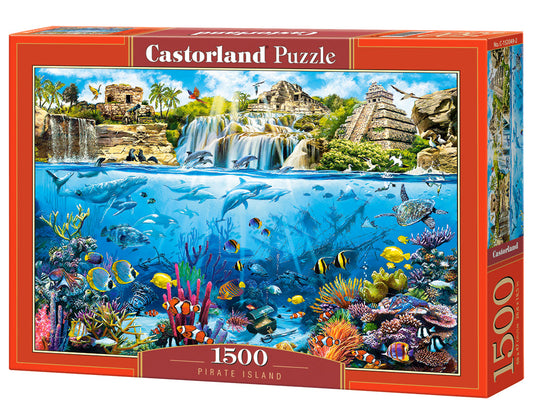 1500 Piece Jigsaw Puzzles, Pirate Island, Ocean and coral life