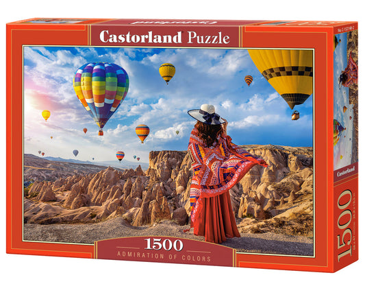 1500 Piece Jigsaw Puzzle, Admiration of colors, Colorful balloons, Landscape puzzles, Scenic view