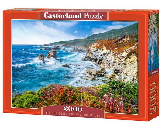 2000 Piece Jigsaw Puzzle, Big Sur Coastline, California, USA, Coastal landscape, Breathtaking view puzzle