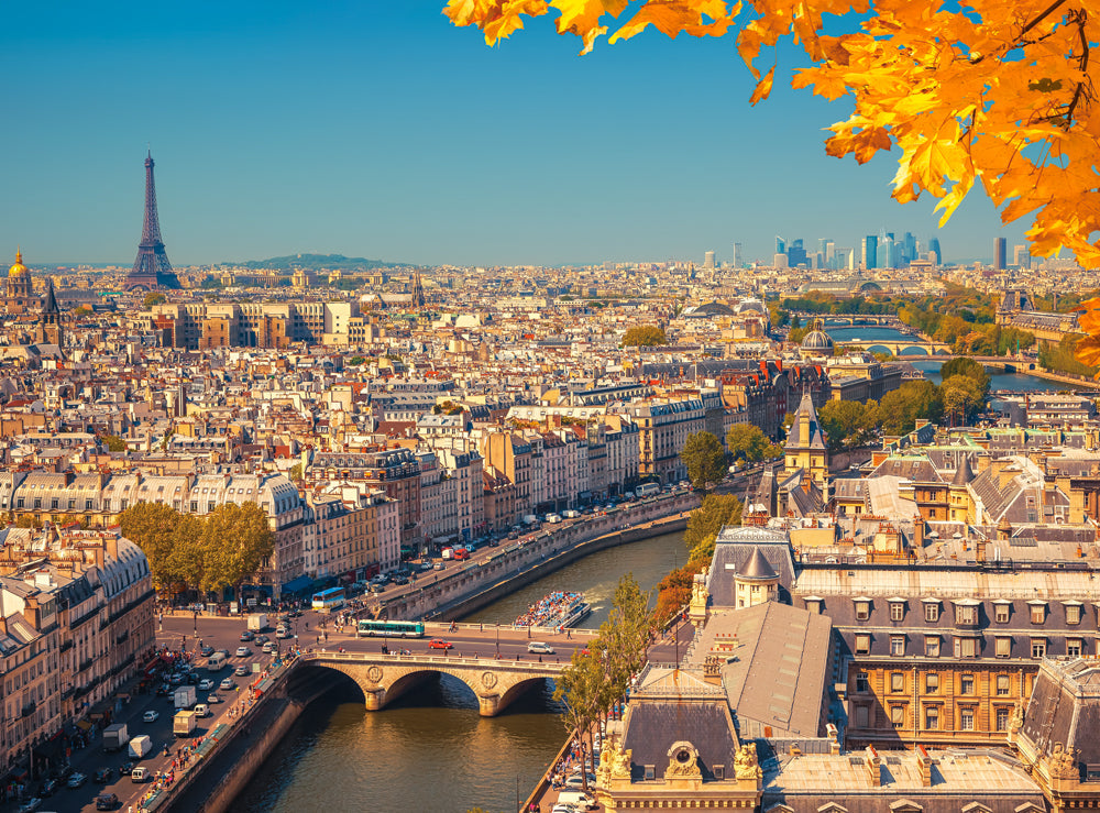 2000 Piece Jigsaw Puzzle, Paris from Above, Cityscape, Seine river, France