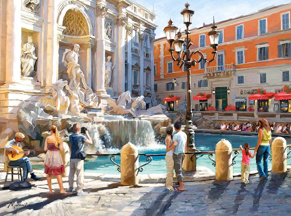 3000 Piece Jigsaw Puzzle, The Trevi Fountain, Rome, Italy, Baroque Art