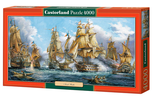 4000 Piece Jigsaw Puzzle, Naval Battle, Nautic painting, Old navy ships, Sailing ships at war