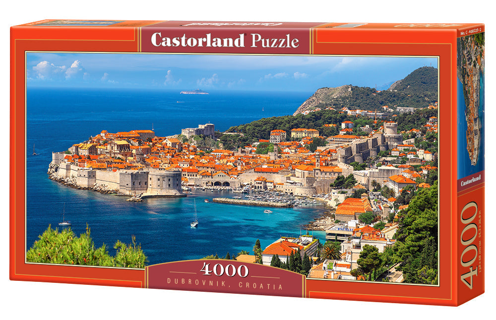 4000 Piece Jigsaw Puzzle, Dubrovnik, Croatia, Adriatic sea, Touristic place, Seaside