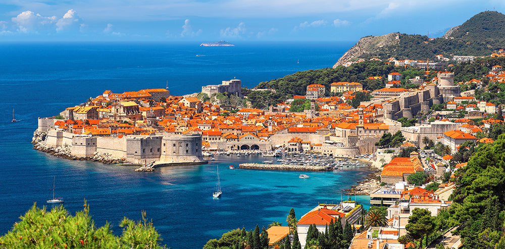 4000 Piece Jigsaw Puzzle, Dubrovnik, Croatia, Adriatic sea, Touristic place, Seaside