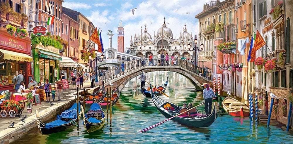 4000 Piece Jigsaw Puzzle, Charms of Venice, Italy Puzzle, Gondola Puzzle, European Puzzle