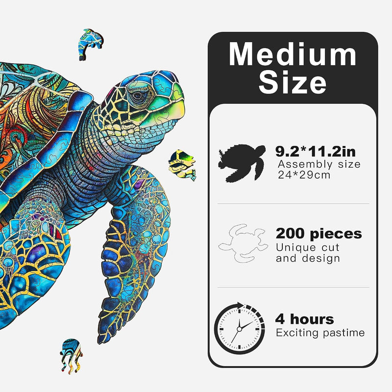 Mys Aurora Wooden Sea Turtle — detail 4