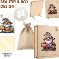 Gnome & Sunflower Wooden Puzzle image 7