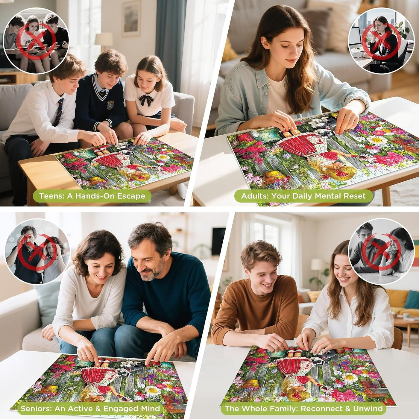 Beautiful Girl & Dog Garden — view 3