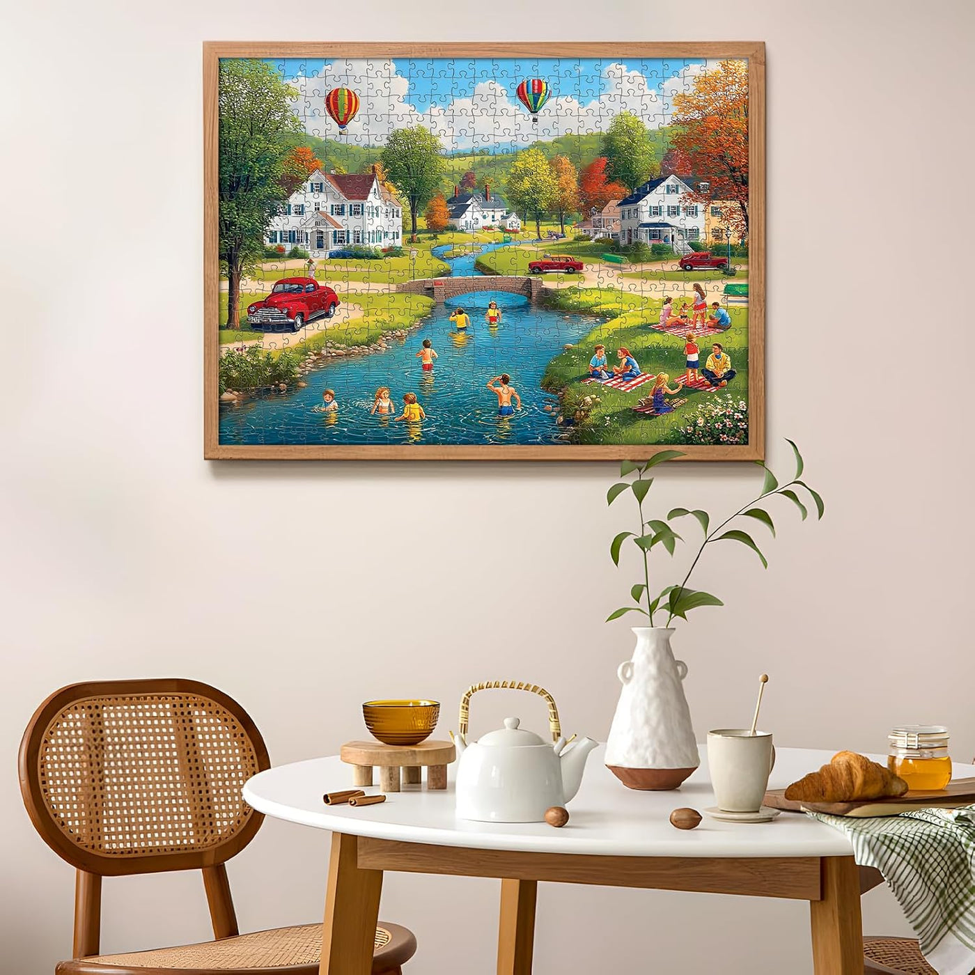 Summer Village Countryside Jigsaw — view 2