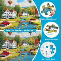 Summer Village Countryside Jigsaw image 4
