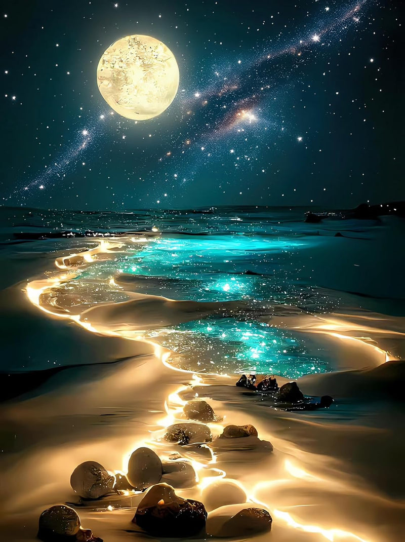 Moonlight Sparkling Beach — detail 1