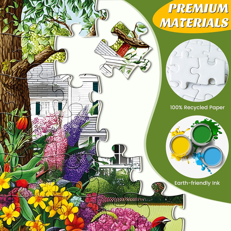 Birds & Flowers Landscape — detail 7