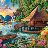 Polynesian Lagoon Jigsaw Puzzle image 1