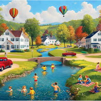 Summer Village Countryside Jigsaw image 7