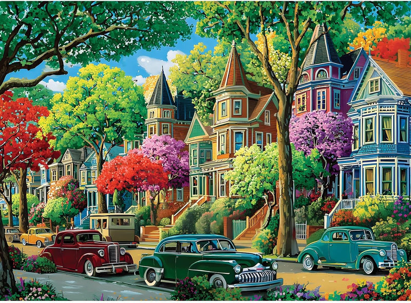 Colorful City Scene — detail 1