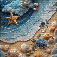 Beach Turtle & Ocean image 1