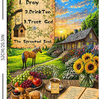 Morning Cottage Landscape image 2
