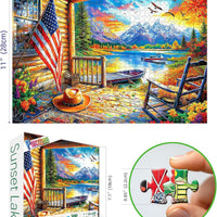 Cozy Lakeside Cabin & Sunset Landscape image 4