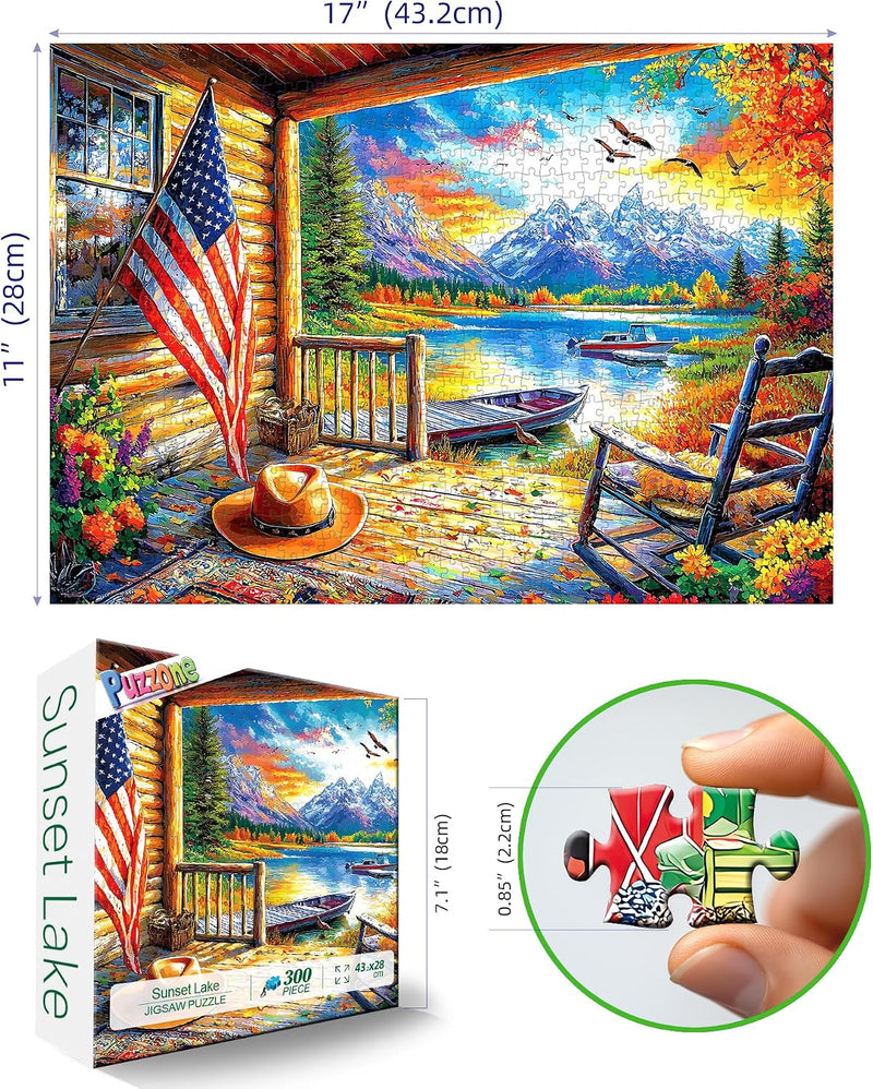 Cozy Lakeside Cabin & Sunset Landscape — detail 4