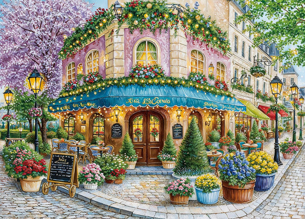 Charming Corner Coffee Shop