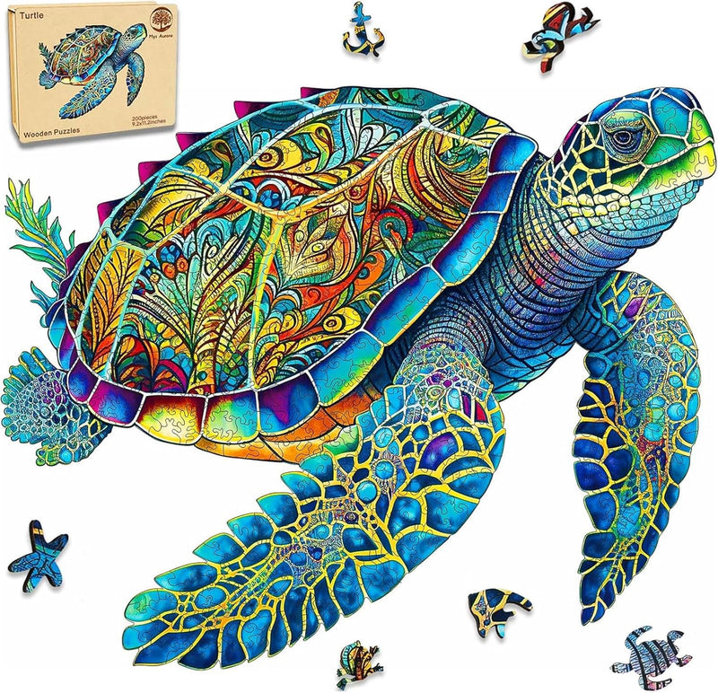 Mys Aurora Wooden Sea Turtle — detail 1