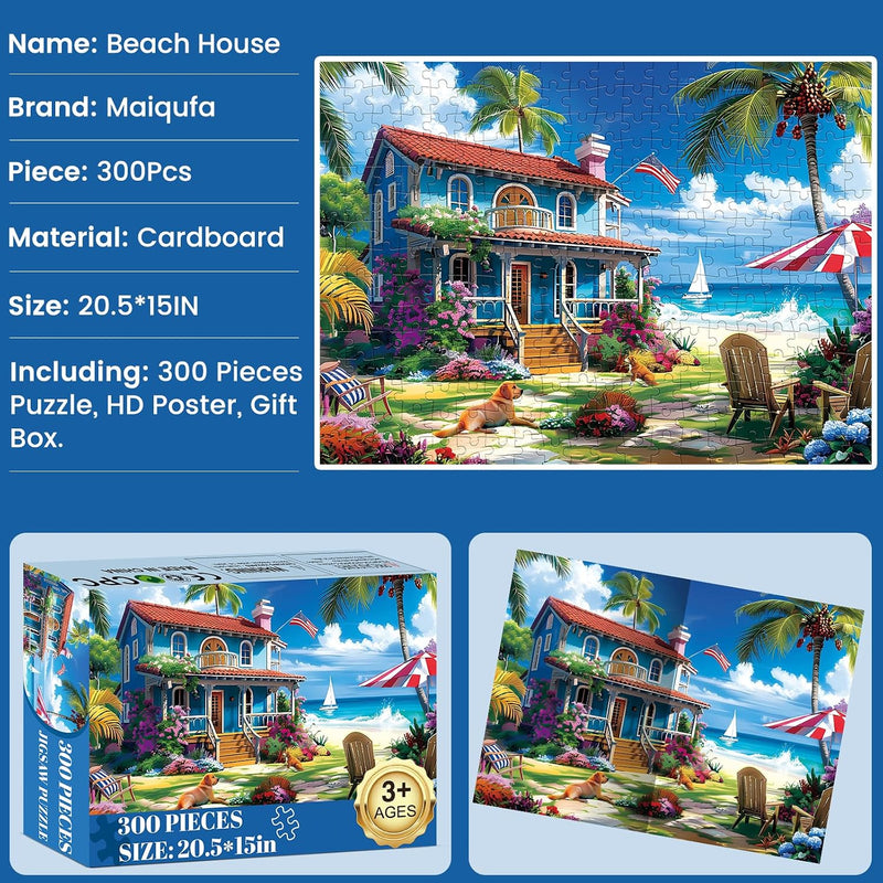 Beach House Jigsaw Puzzle — detail 3