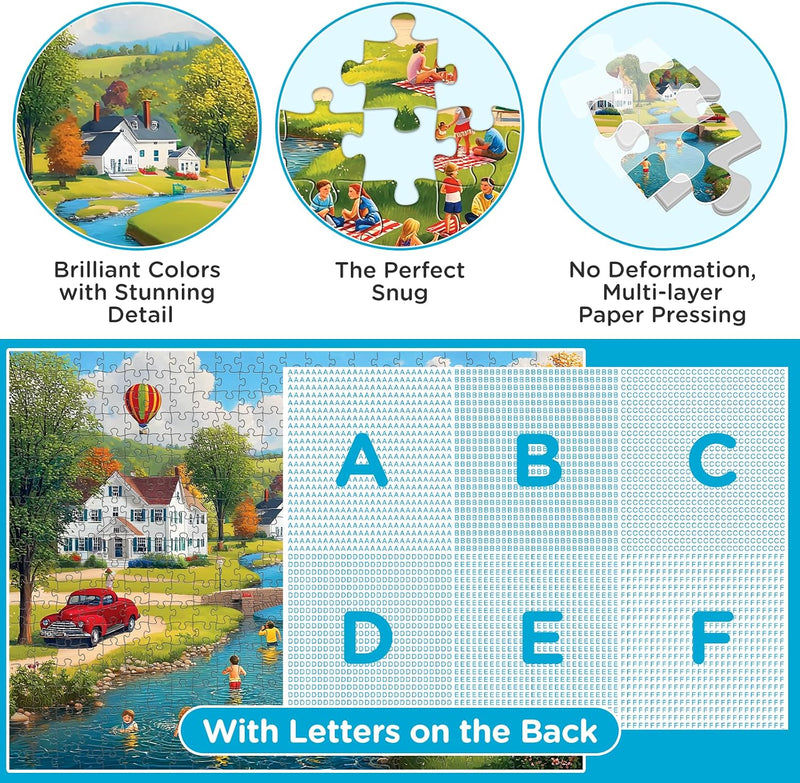 Summer Village Countryside Jigsaw — detail 5