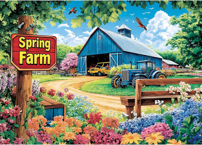 Spring Farm Landscape — detail 7