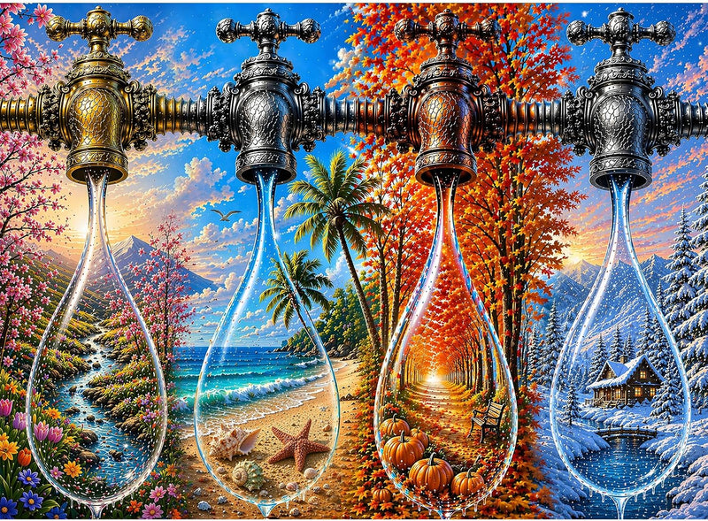 Four Seasons Landscape — detail 8