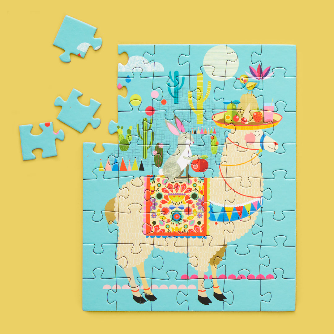 Llama Llyft 48 Piece Jigsaw Puzzle Snax - World of Puzzle