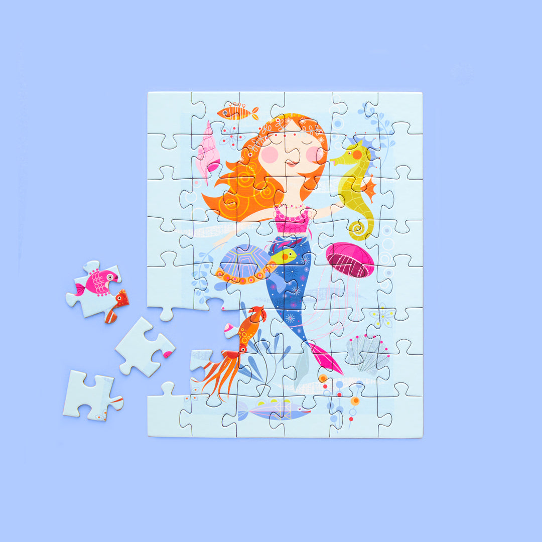 Mermaid and Friends 48 Piece Jigsaw Puzzle Snax - World of Puzzle