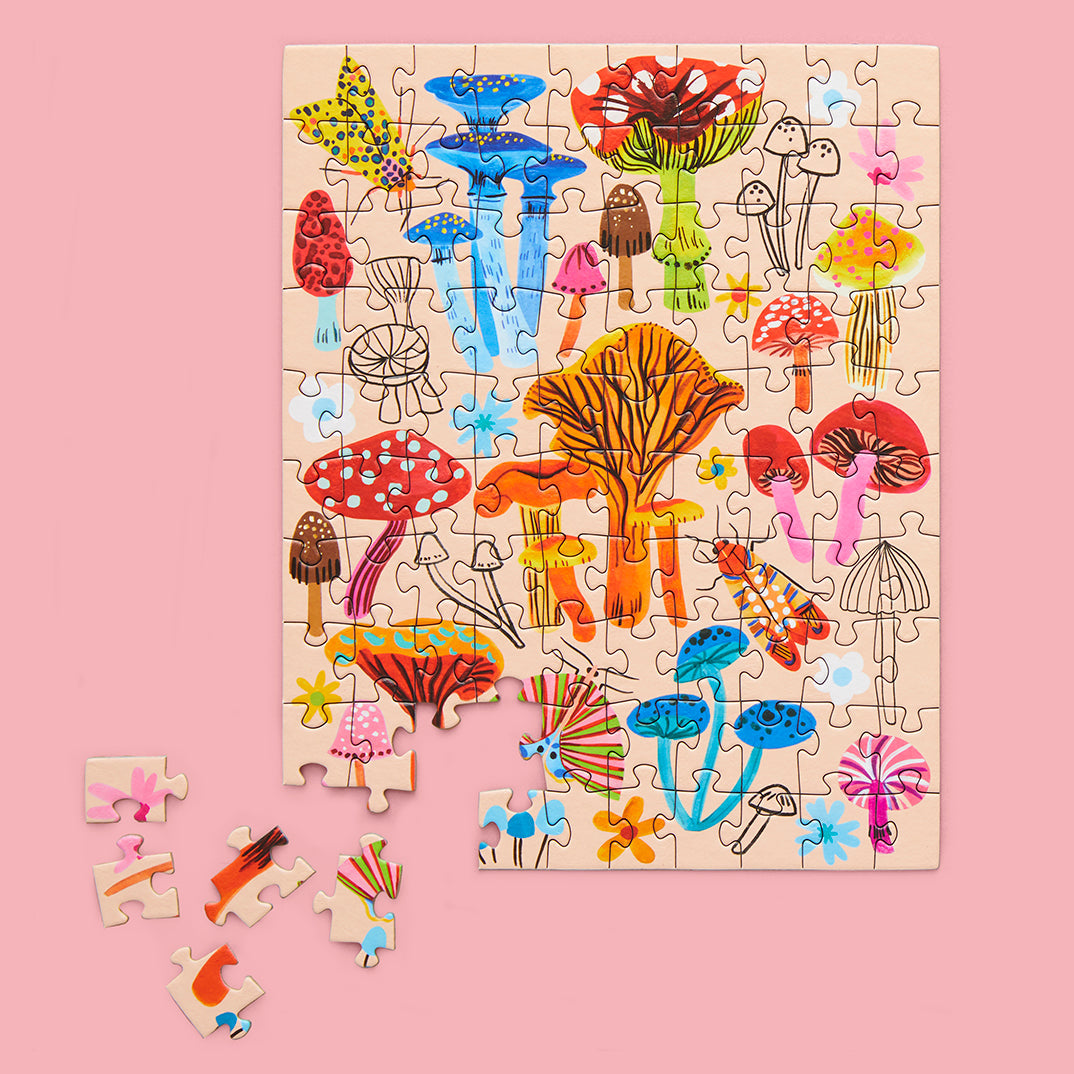 Mushroom Patch 100 Piece Jigsaw Puzzle - World of Puzzle