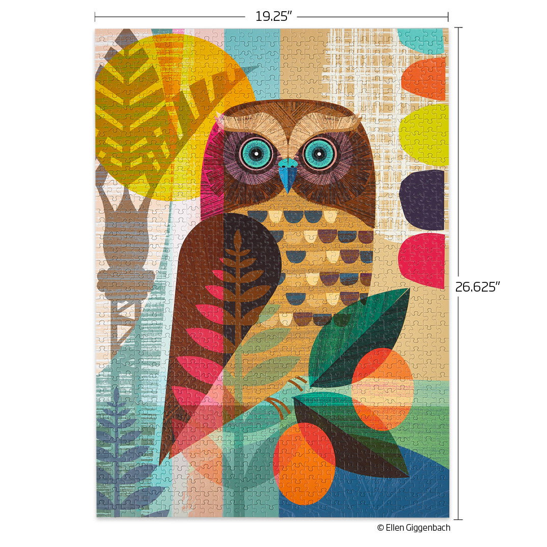 Ruru Owl 1000 Piece Puzzle - World of Puzzle