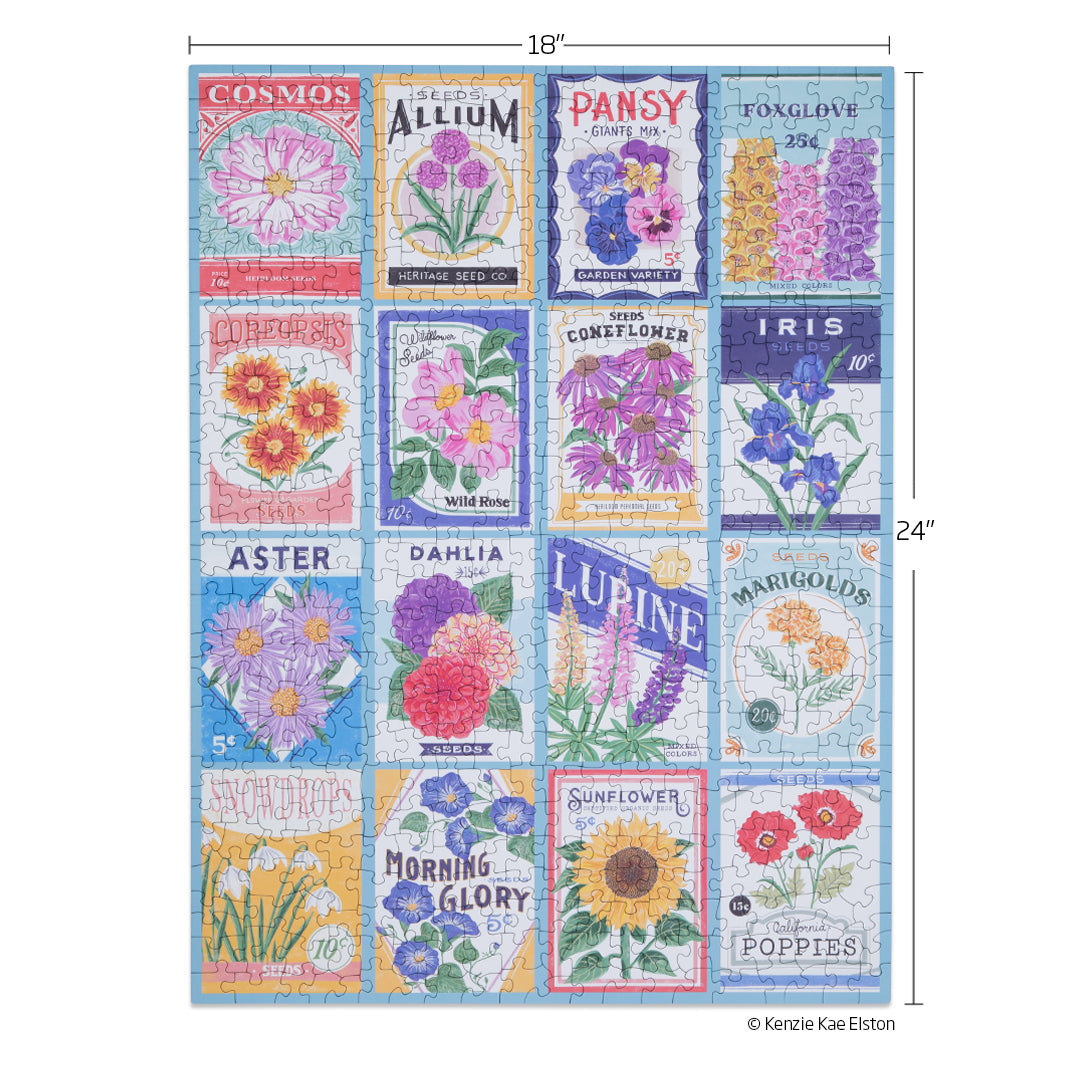 Seed Packets 500 Piece Puzzle - World of Puzzle