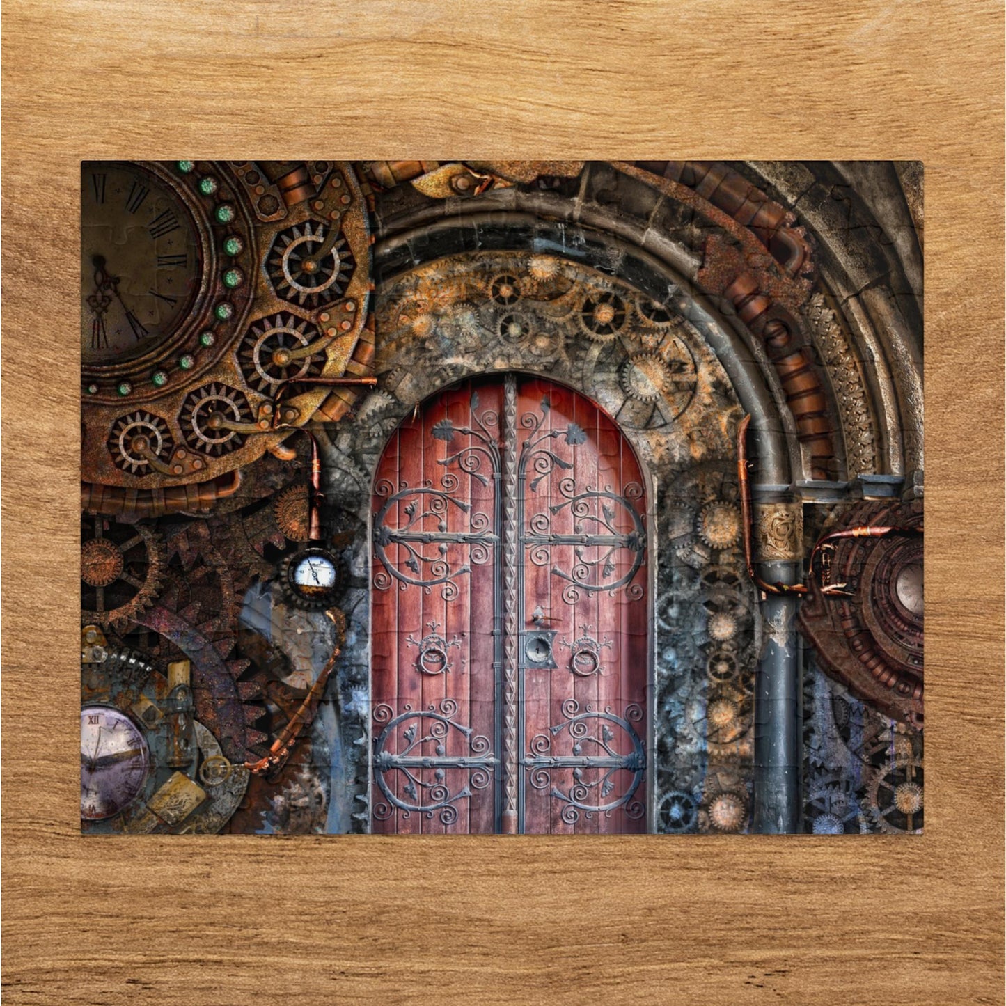 Steampunk Clockwork Door Puzzle - World of Puzzle