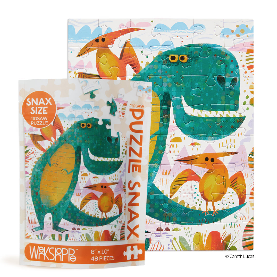 T-Rex and Friends 48 Piece Jigsaw Puzzle Snax - World of Puzzle