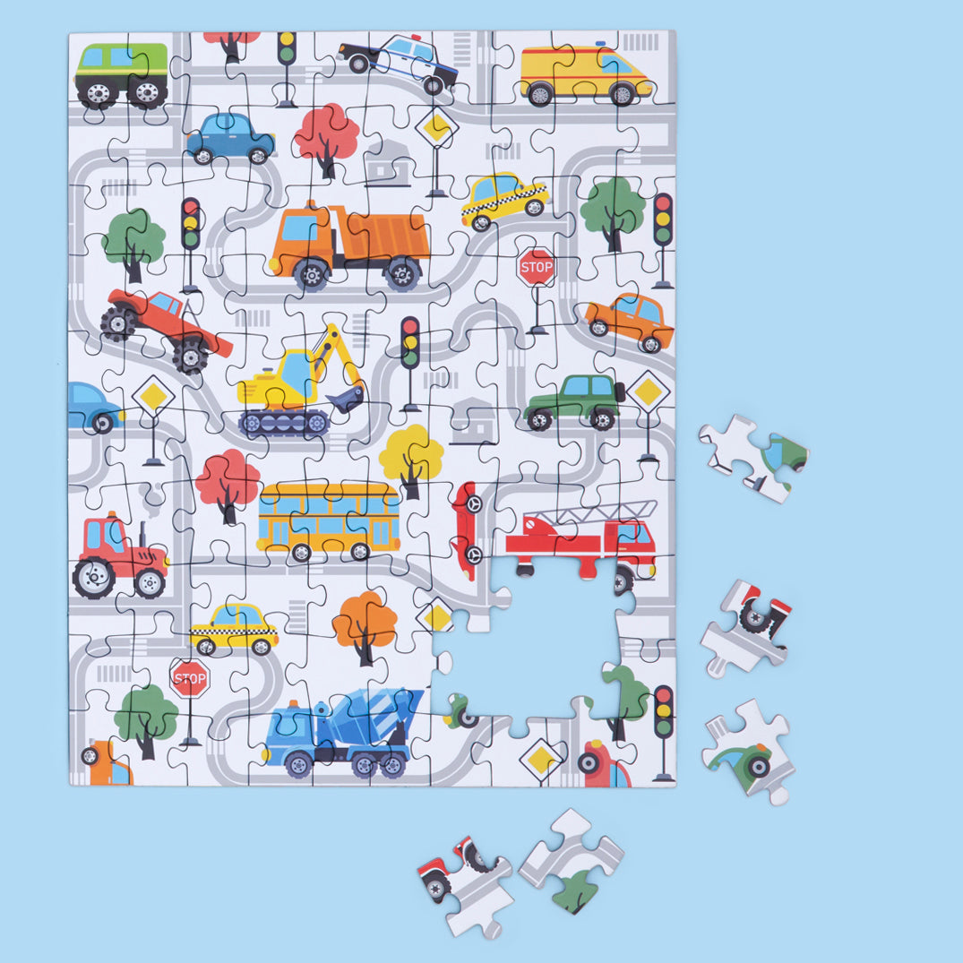 Trucks and Transportation 48 Puzzle Piece Snax - World of Puzzle